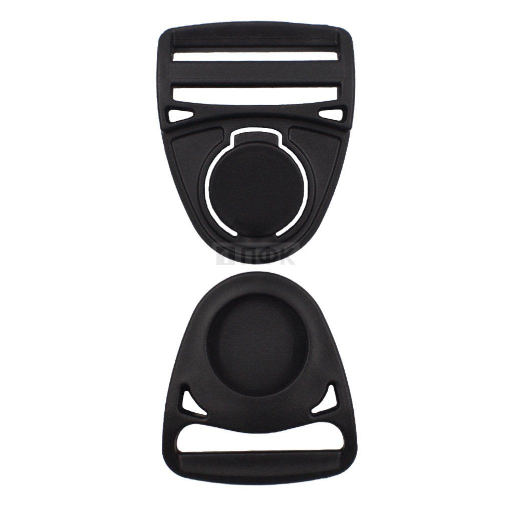 Фастекс Ф-40/1 (защелка-трезубец) ПП 40мм цв черный (уп 1000шт)